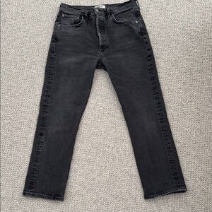 Agolde Charcoal Straight Leg Jeans